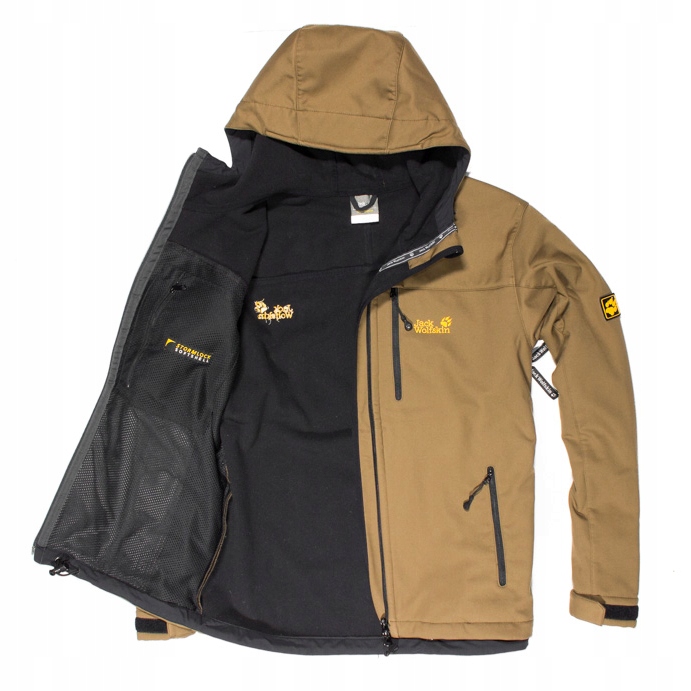 JACK WOLFSKIN STORMLOCK SOFTSHELL COYOTE KAPTUR M