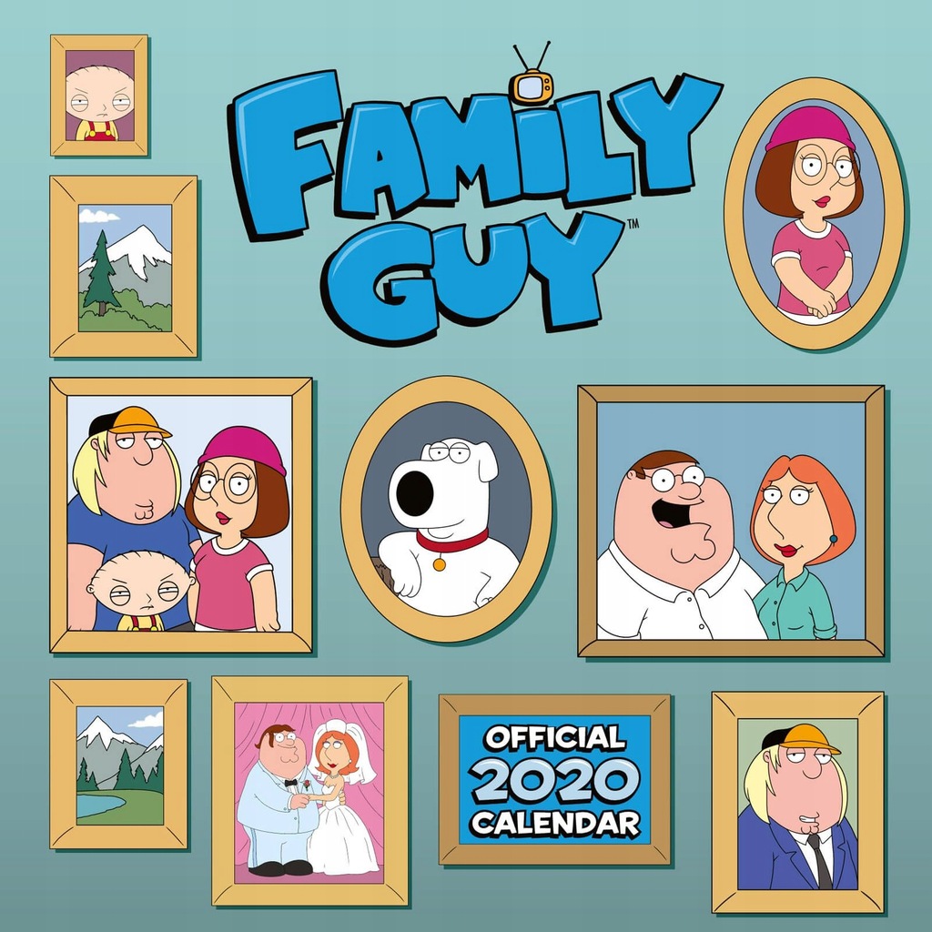 Family Guy Oficjalny Kalendarz 2020 ścienny