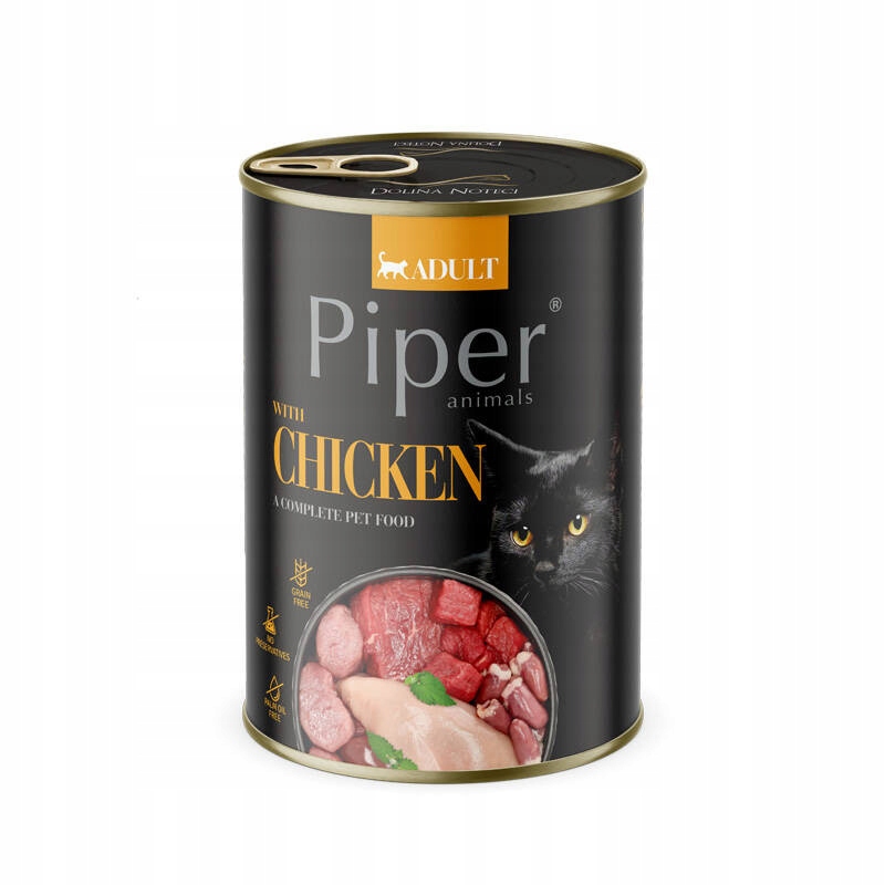 PIPER DOLINA NOTECI Karma mokra dla kota KURCZAK puszka 400g