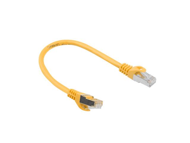 Kabel krosowy patchcord F/UTP kat.6 0,25m pomarańczowy