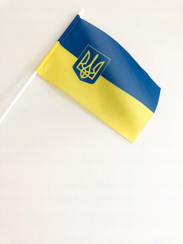 Flagietka Ukraina HERB 29x18cm Chorągiewka WROCŁAW