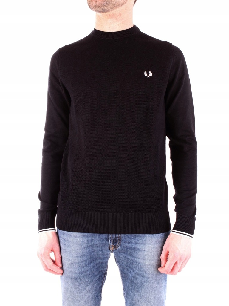 FRED PERRY MĘŻCZYZN CZARNY PULOWERY XL INT