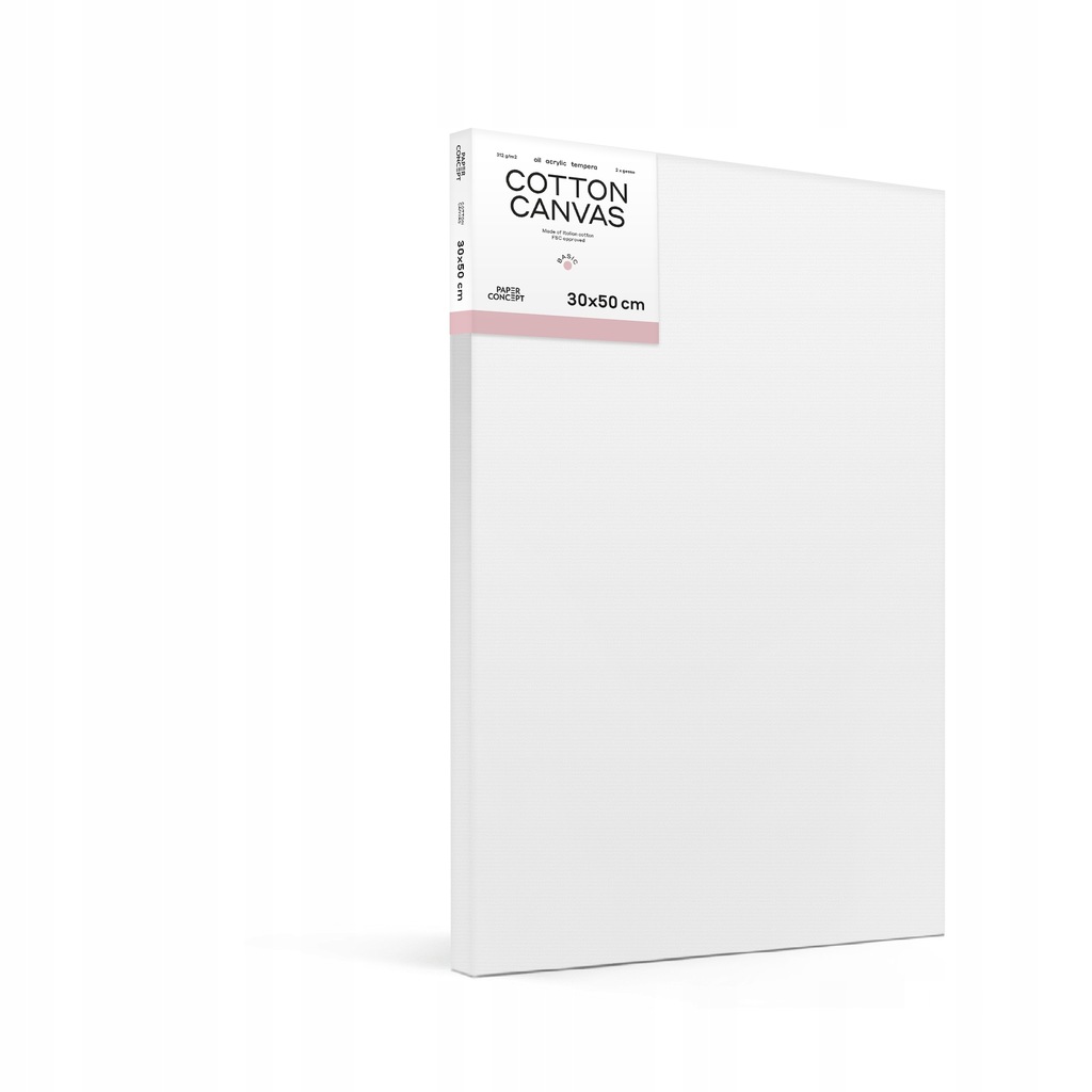 Podobrazie malarskie bawełniane Basic - 30 x 50 cm