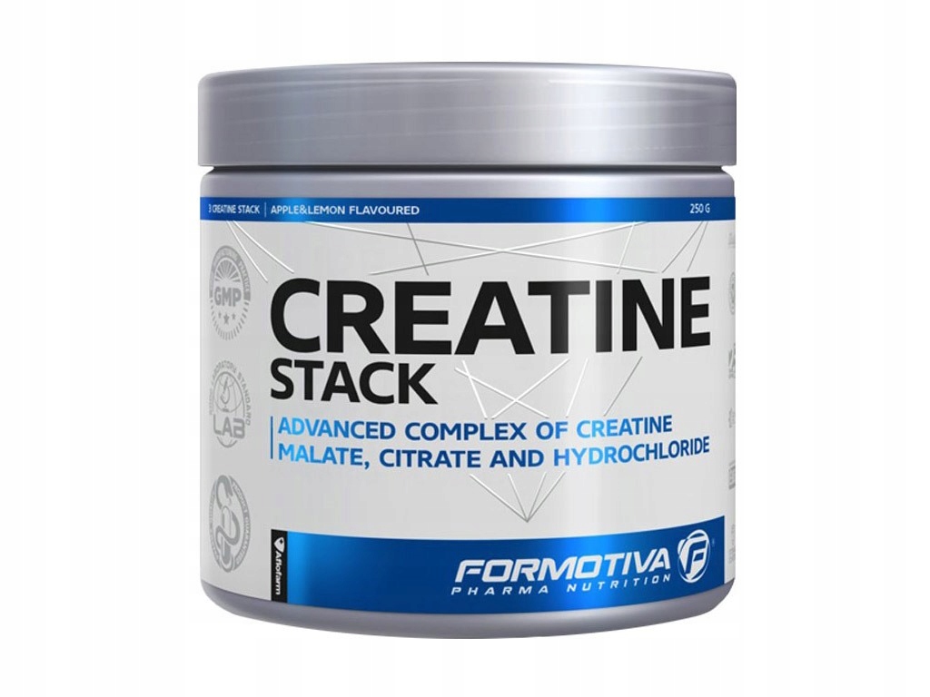 FORMOTIVA Creatine Stack 250g HCL TCM APPLE LEMON