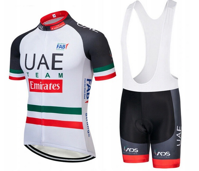 UAE team - Komplet rowerowy koszulka + spodenki PL
