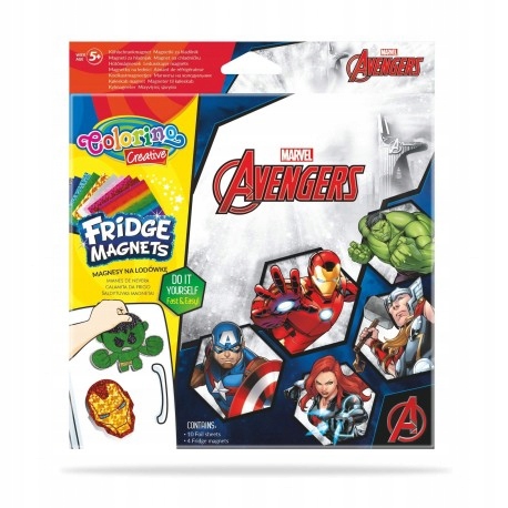 COLORINO Magnesy na lodówkę Avengers 91468