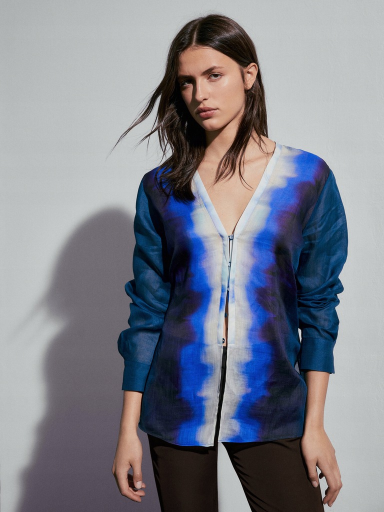 massimo dutti tie dye shirt
