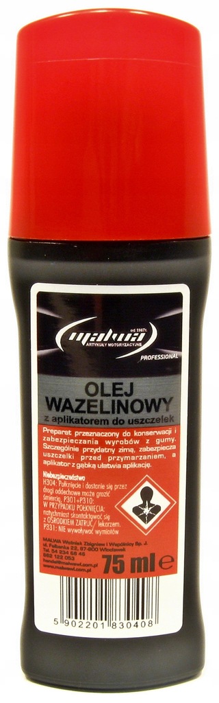 Olej wazelinowy - środek do konserwacji uszczelek