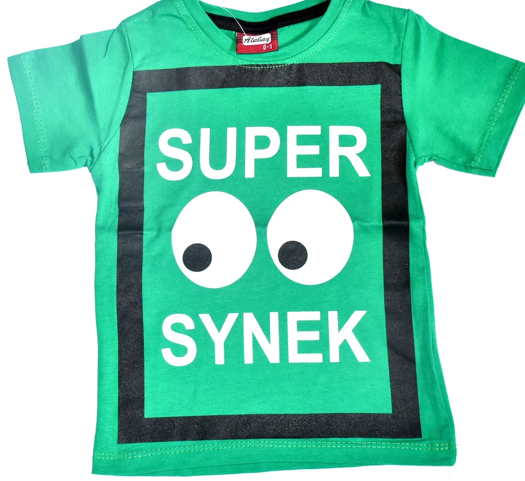 T-shirt Super Synek zielona 2-3