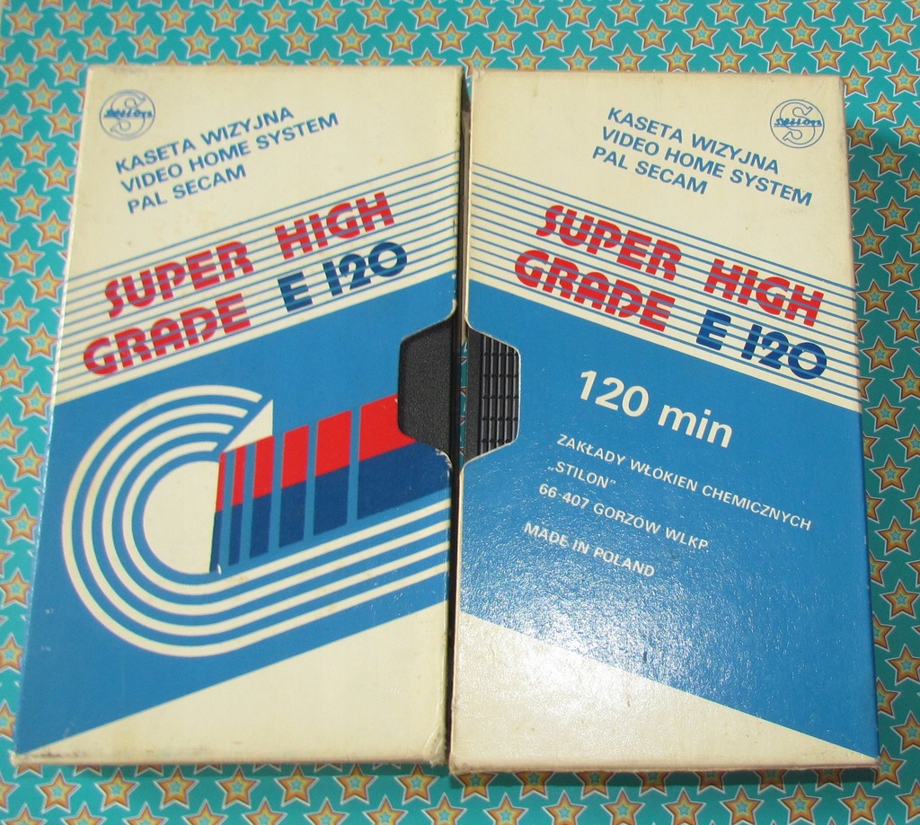 Kaseta Video VHS Stilon E 120 super high grade SHG