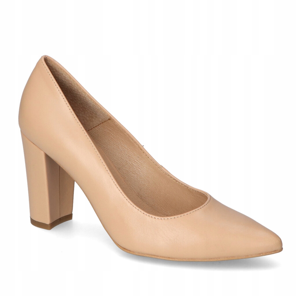 Czółenka Ryłko 8F208_R2_6RS Beżowe Lico - 12084196807