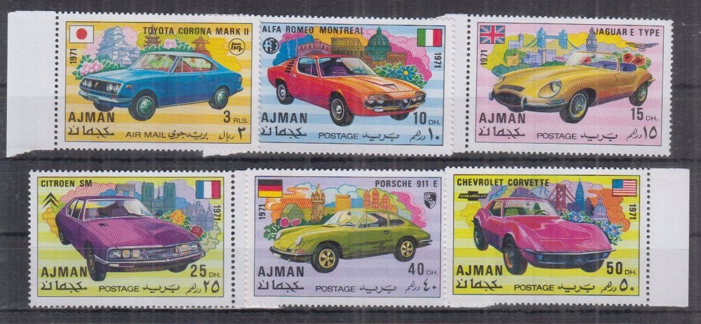 D81. Adżman MNH 1971 Transport - Maszyny - Imperf