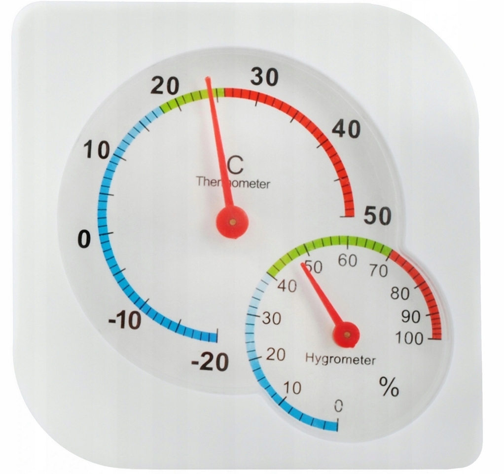 TERMOMETR ANALOGOWY HIGROMETR WILGOTNOŚCIOMIERZ