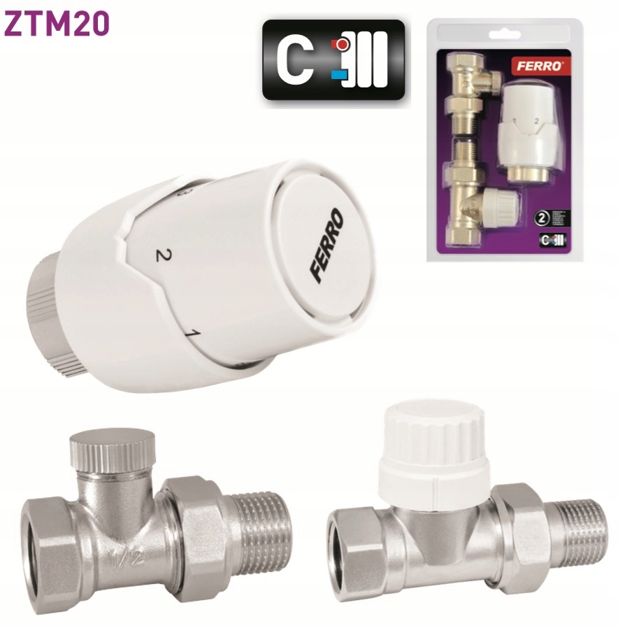 Купить  термостатический прямой 1/2 ZTM20 ферро: отзывы, фото и .