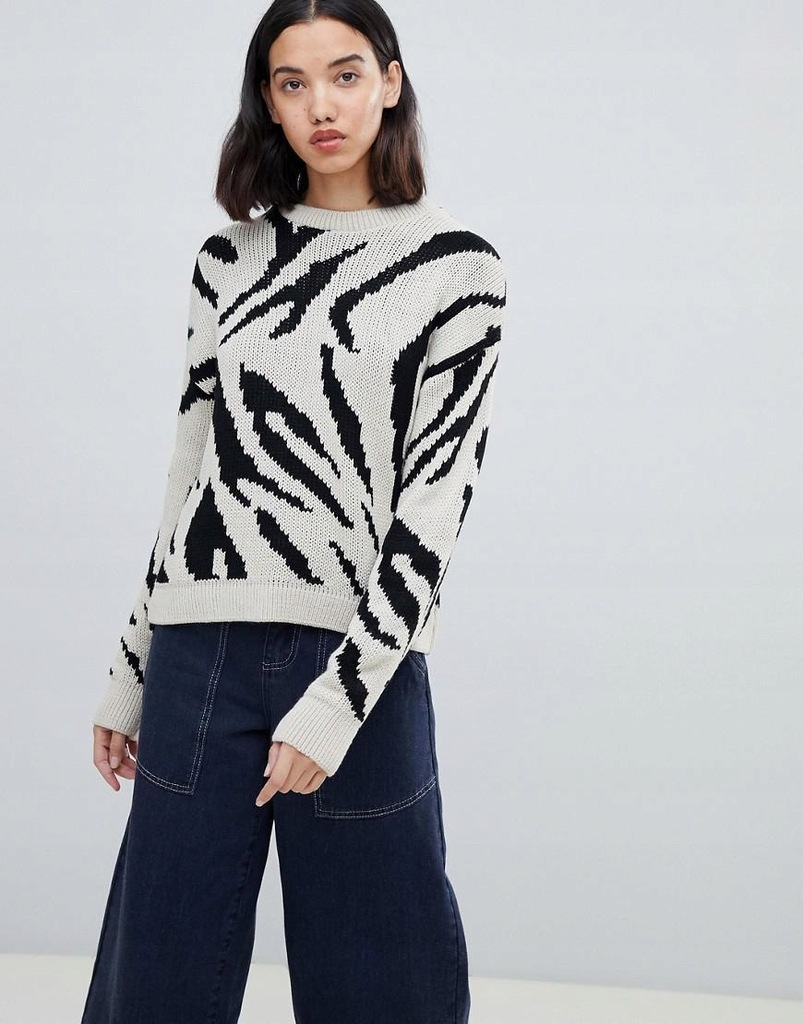 ASOS DESIGN__XDI SWETER DAMSKI W WZORY__46