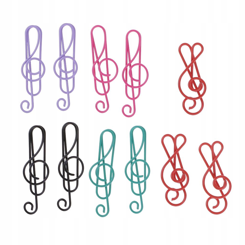 20pcs Scrapbooks Paper Clips Metal Bookmarks Office Stationery Music