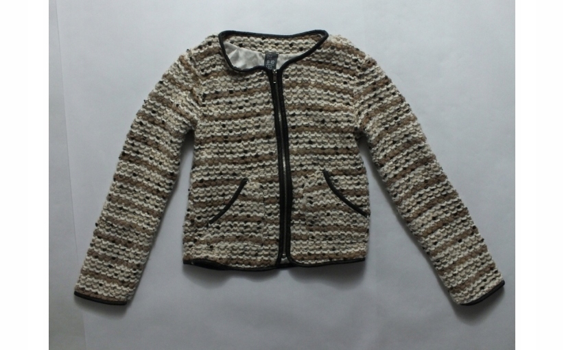 53405SO ZARA KIDS SWETEREK Z DOMIESZKĄ WEŁNY 140CM