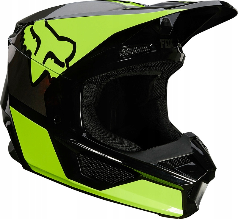 FOX V1 Revn Yellow Kask enduro cross off-road quad