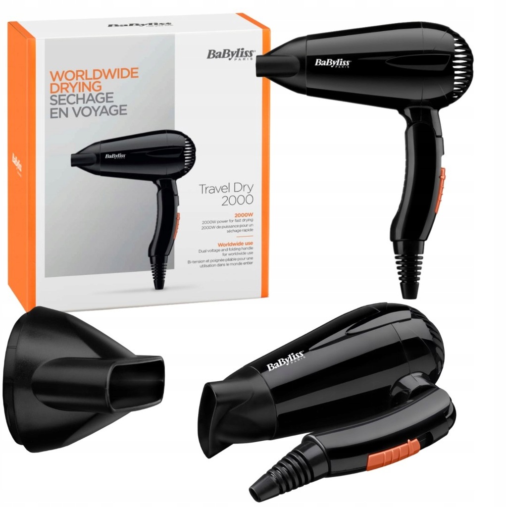 SUSZARKA DO WŁOSÓW 2000W PODRÓŻNA 5344E BABYLISS