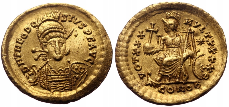 Cesarstwo Rzymskie, Teodozjusz II, solidus, PIĘKNY