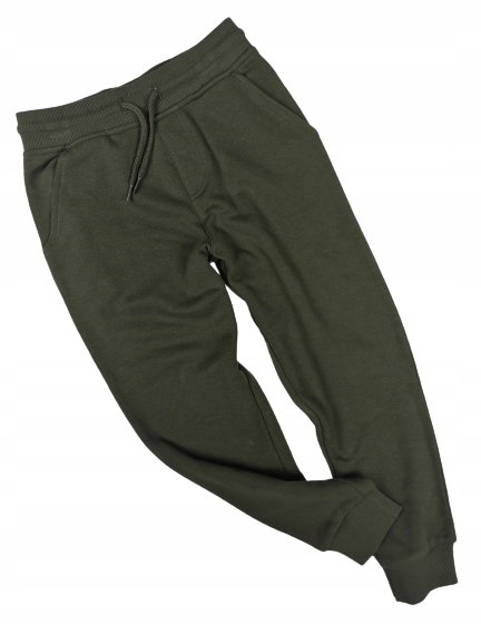 Spodnie dres jogger GEORGE 158 khaki kieszenie