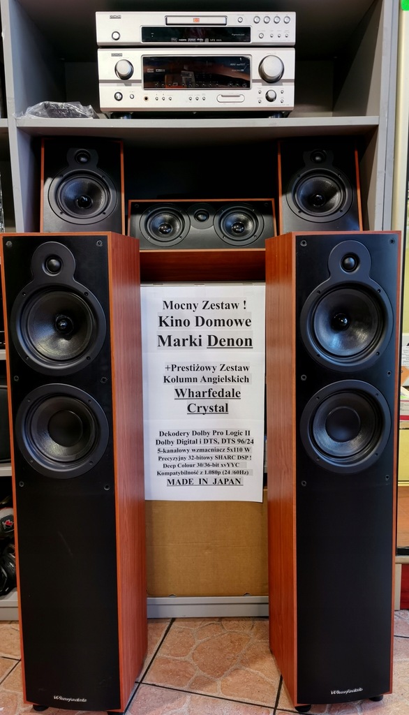 Kino Domowe Denon AVR-1306 + Kolumny Wharfedale C