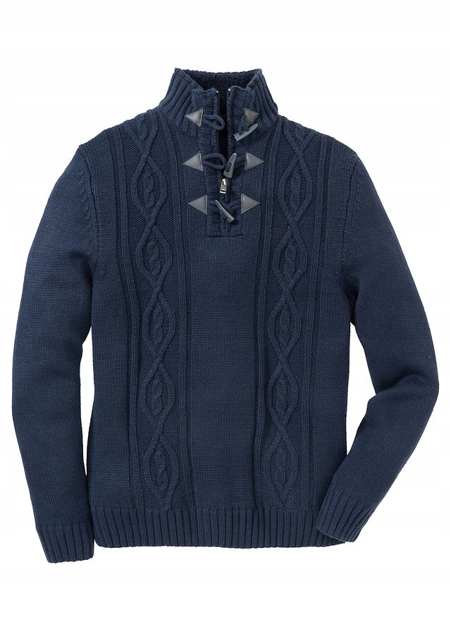 Sweter w warkocze Reg niebieski 64/66 (3XL) 914600