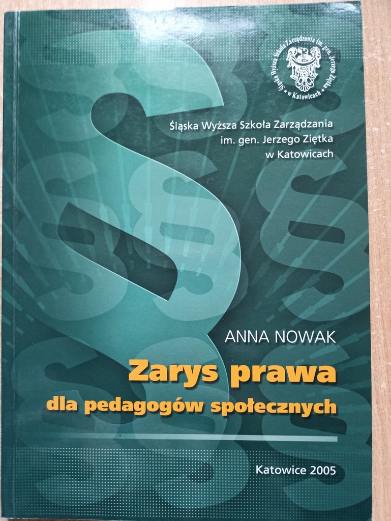 Zarys prawa dla pedagogów społecznych - Nowak