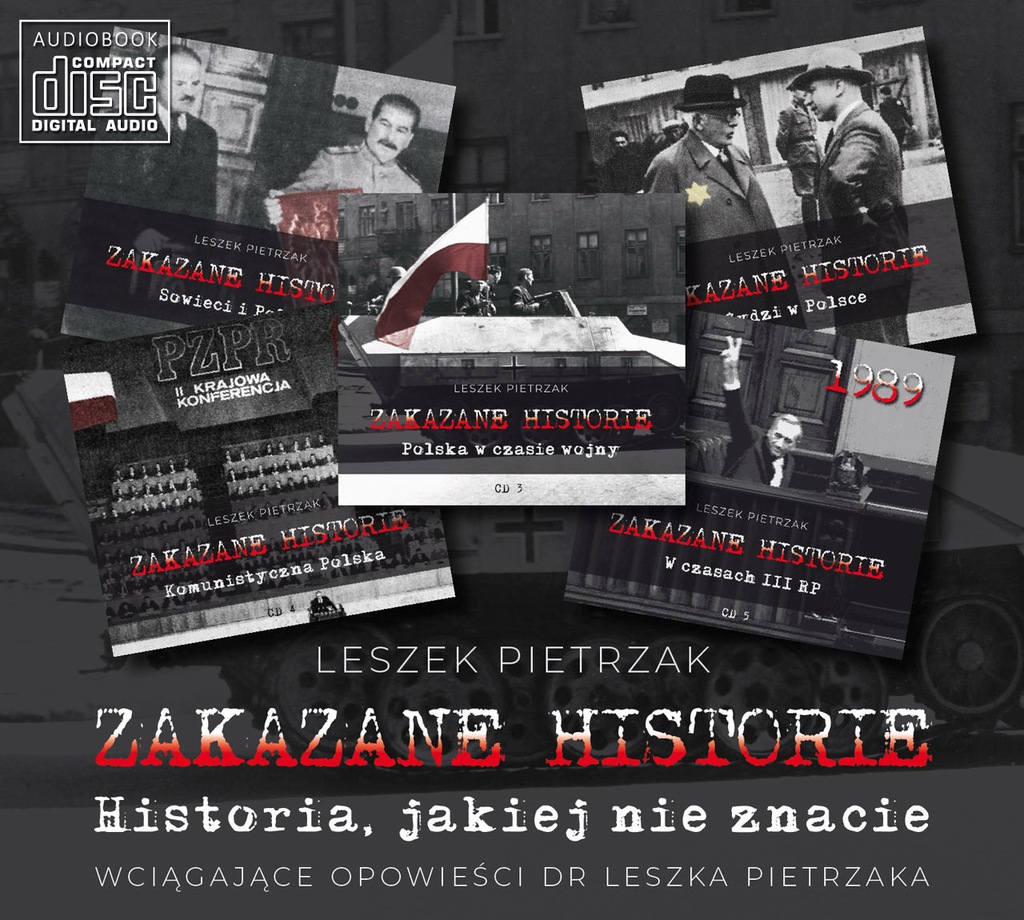 Leszek Pietrzak - ZAKAZANE HISTORIE - pakiet 5 CD