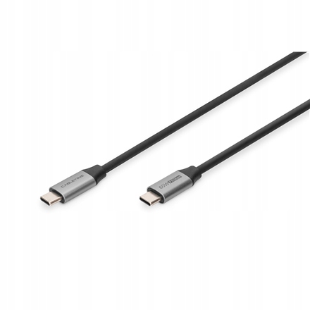 Kabel USB-C 24-pinowy 1 m 60 W czarny - Digitus DB-300220-010-S