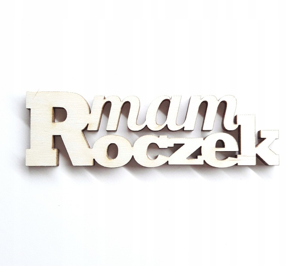 Mam roczek decoupage scrapbookingu napis sklejka