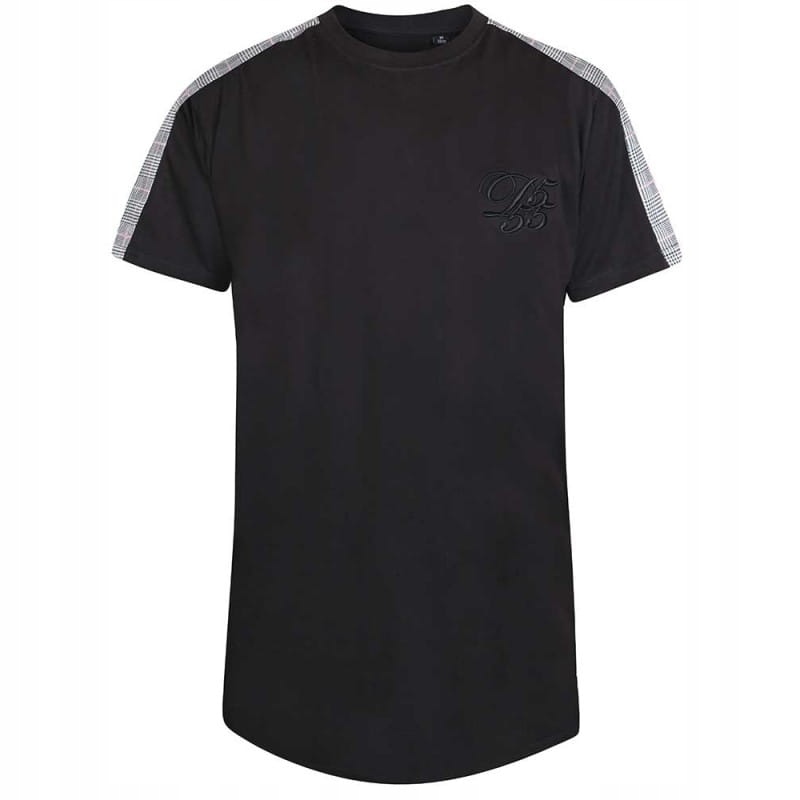 DIAZ-D555 T-shirt Czarny Duże Rozmiary 2XL