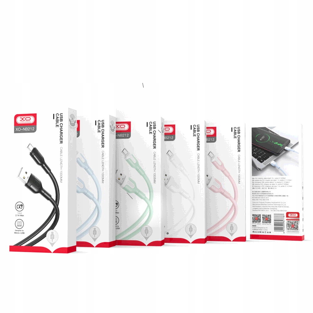 KABEL ŁADOWANIA FAST XO NB212 USB - USB typ C 1 m