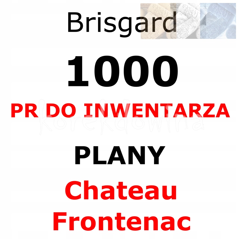 B 1000PR + PLANY CHATEAU FRONTENAC Brisgard