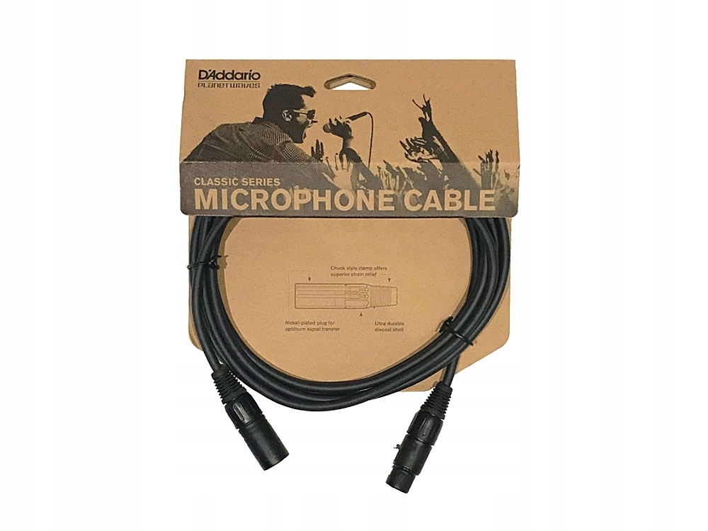 Kabel mikrofonowy D\'ADDARIO PW-CMIC-25 (7,62m)