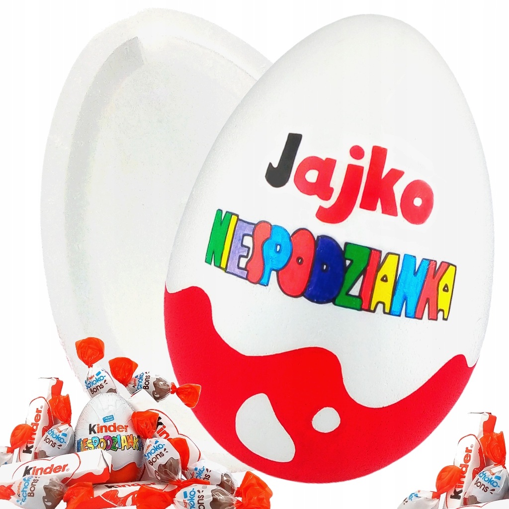 PK1F JAJKO NIESPODZIANKA ze słodyczami kinder duże