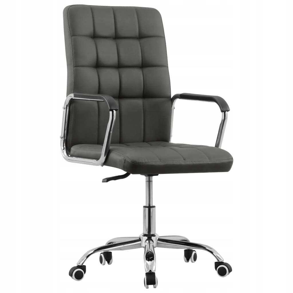 VidaXL Obrotowe krzesło biurowe, antracytowe, tapi