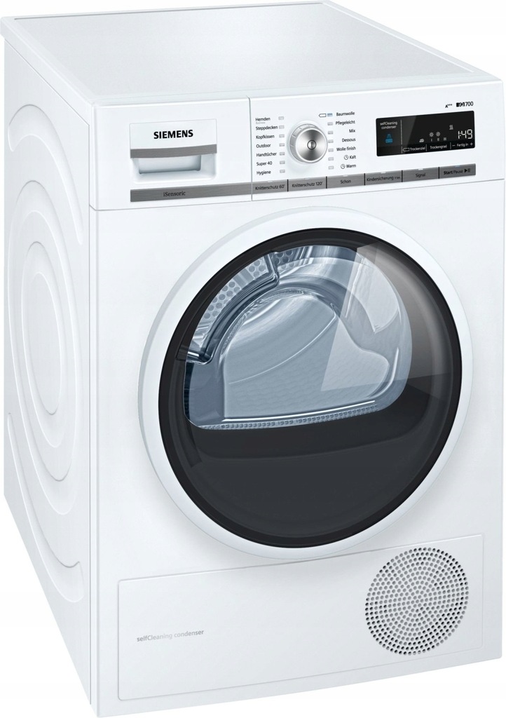 Suszarka kondensacyjna Siemens iQ700 WT47W5S1 8 kg