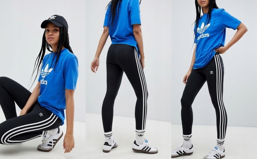 B8A403*ADIDAS ORIGINALS LEGGINSY CZARNE 42 XL T02