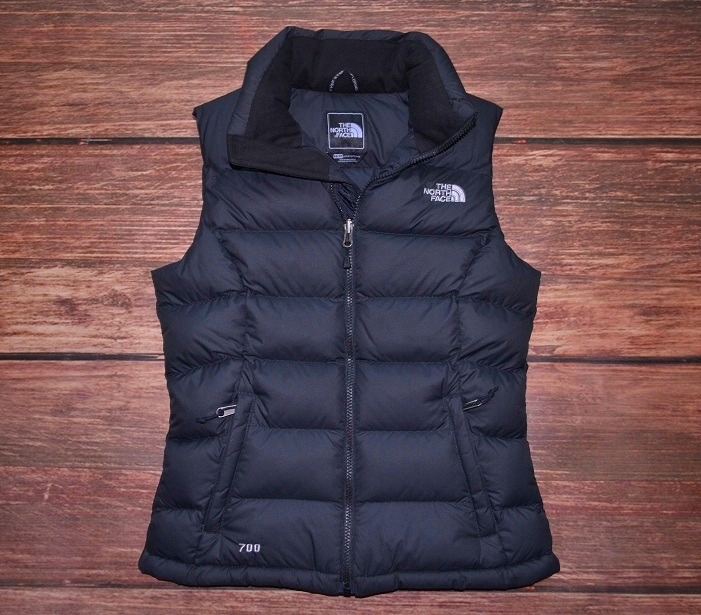 THE NORTH FACE 700 PUCHOWY BEZRĘKAWNIK IDEAŁ XS/S