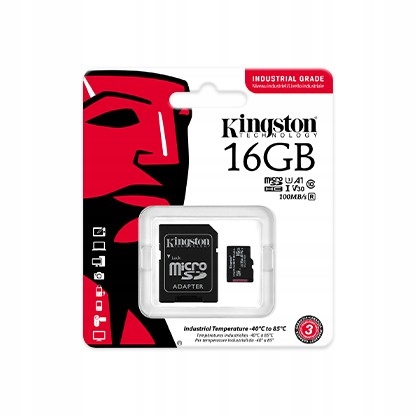 KINGSTON Karta microSD 16GB CL10 UHS-I Industrial
