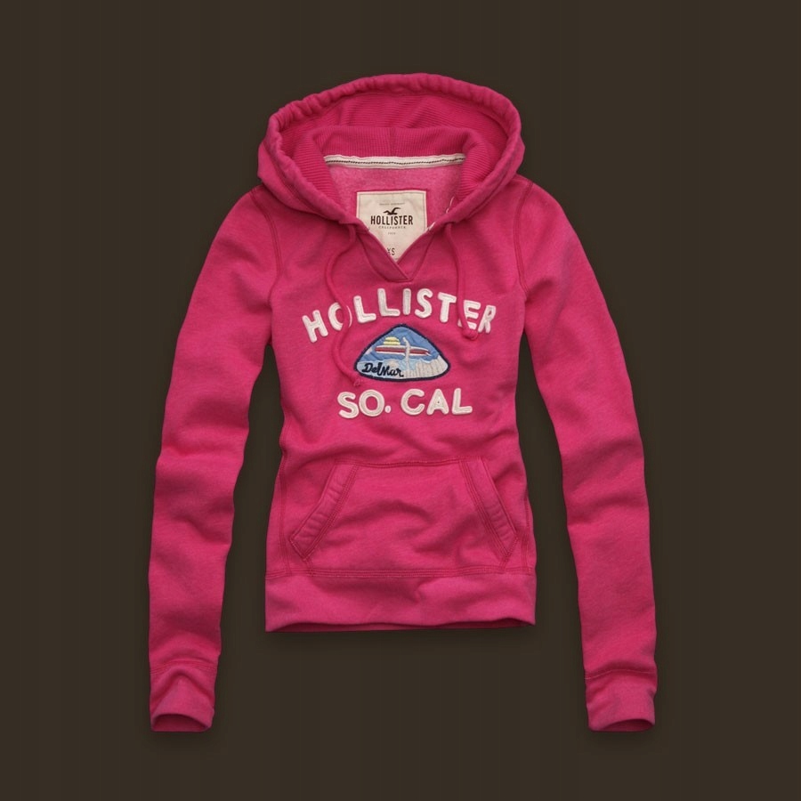 HOLLISTER - BLUZA_PINK_SUPER STAN___L