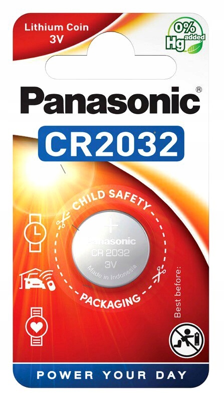 Bateria litowa Panasonic CR2032 wysoka wydajność
