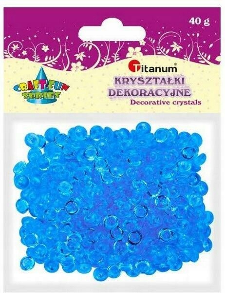 Koraliki plastikowe połówka kuli niebieskie 40g