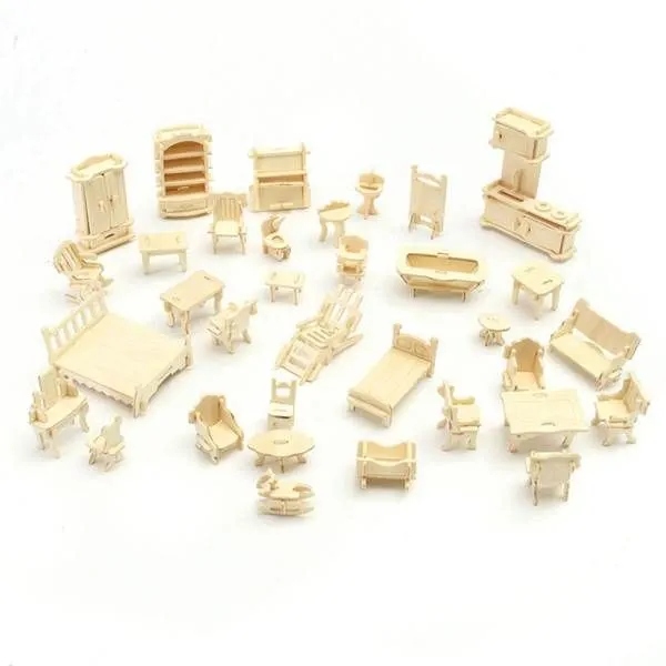 Купить Деревянная мебель для кукольного домика 34 Мебель своими руками ...