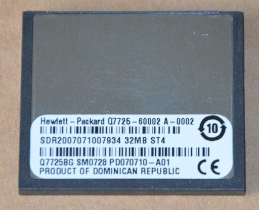 Q7725BG - HP LaserJet 5550 Series firmware memory.