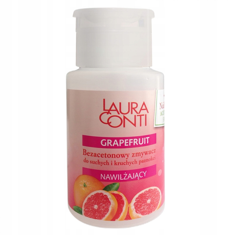 LAURA CONTI Bezacetonowy zmywacz do paznokci Grejpfrut 150ml P1