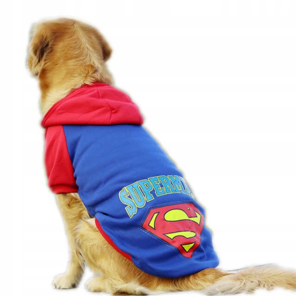 Dresowa bluza dla dużego psa SUPERMAN 8XL