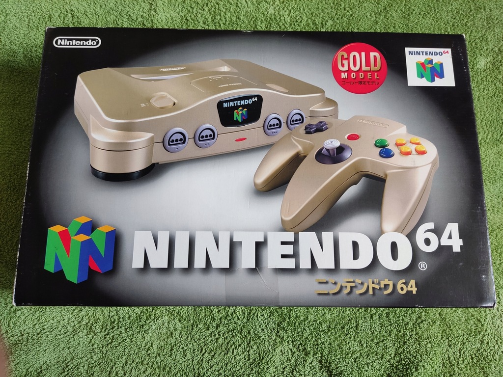 Konsola Nintendo 64 Gold+pad+box+instrukcja