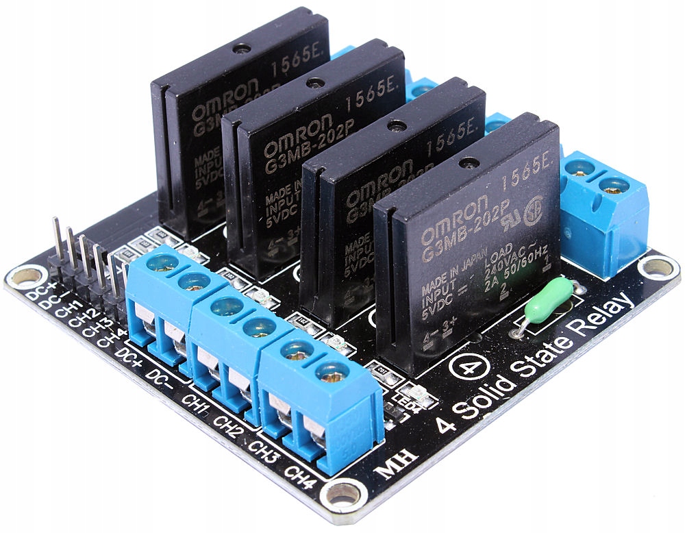 Przekaźnik SSR ARDUINO 4 Kanały Niski Stan